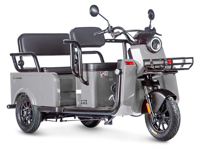 Электротрицикл Wanshida LC-F200 60V 1000Вт (серый)